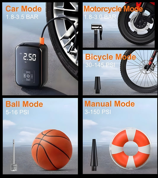 Portabel kompressor för cigarettuttag