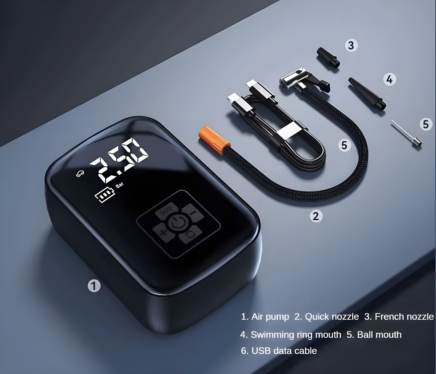 Trådlös portabel kompressor